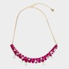 BETSEYS HOLIDAY COIL NECKLACE PINK - JEWELRY - Betsey Johnson