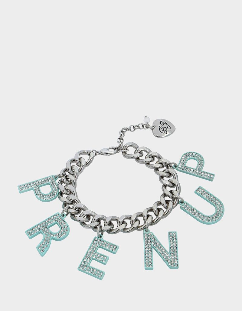 PRENUP CHARM BRACELET CRYSTAL - JEWELRY - Betsey Johnson