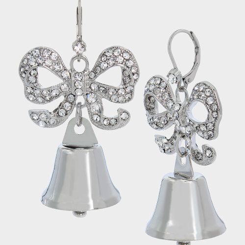 PRENUP BELL EARRINGS CRYSTAL - JEWELRY - Betsey Johnson