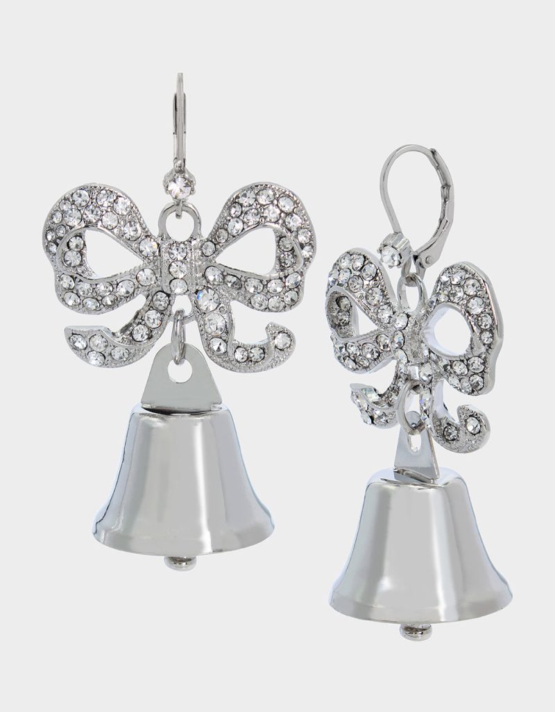 PRENUP BELL EARRINGS CRYSTAL - JEWELRY - Betsey Johnson