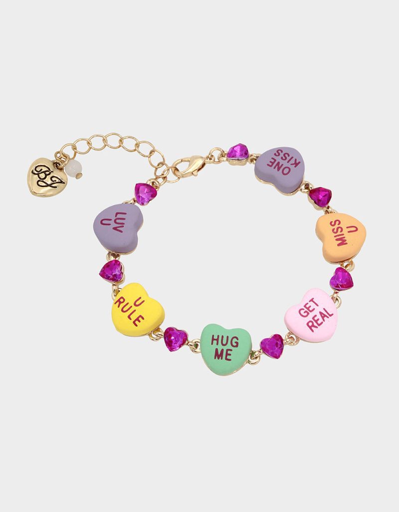 THINK PINK SWEETHEART FLEX BRACELET MULTI - JEWELRY - Betsey Johnson