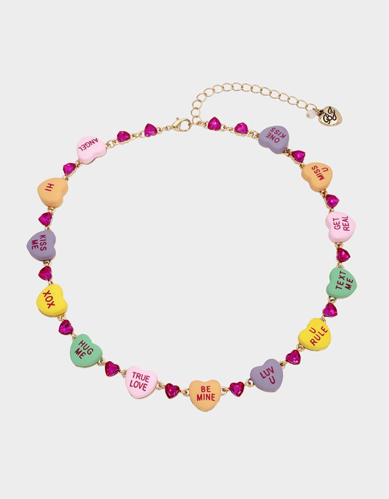 THINK PINK SWEETHEART COLLAR MULTI - JEWELRY - Betsey Johnson