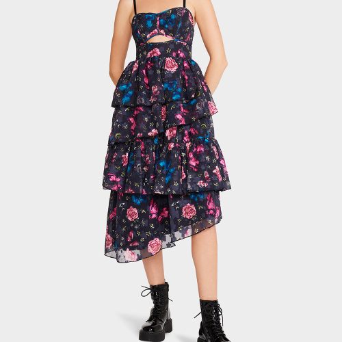 FLORA TULLE DRESS BLACK - APPAREL - Betsey Johnson