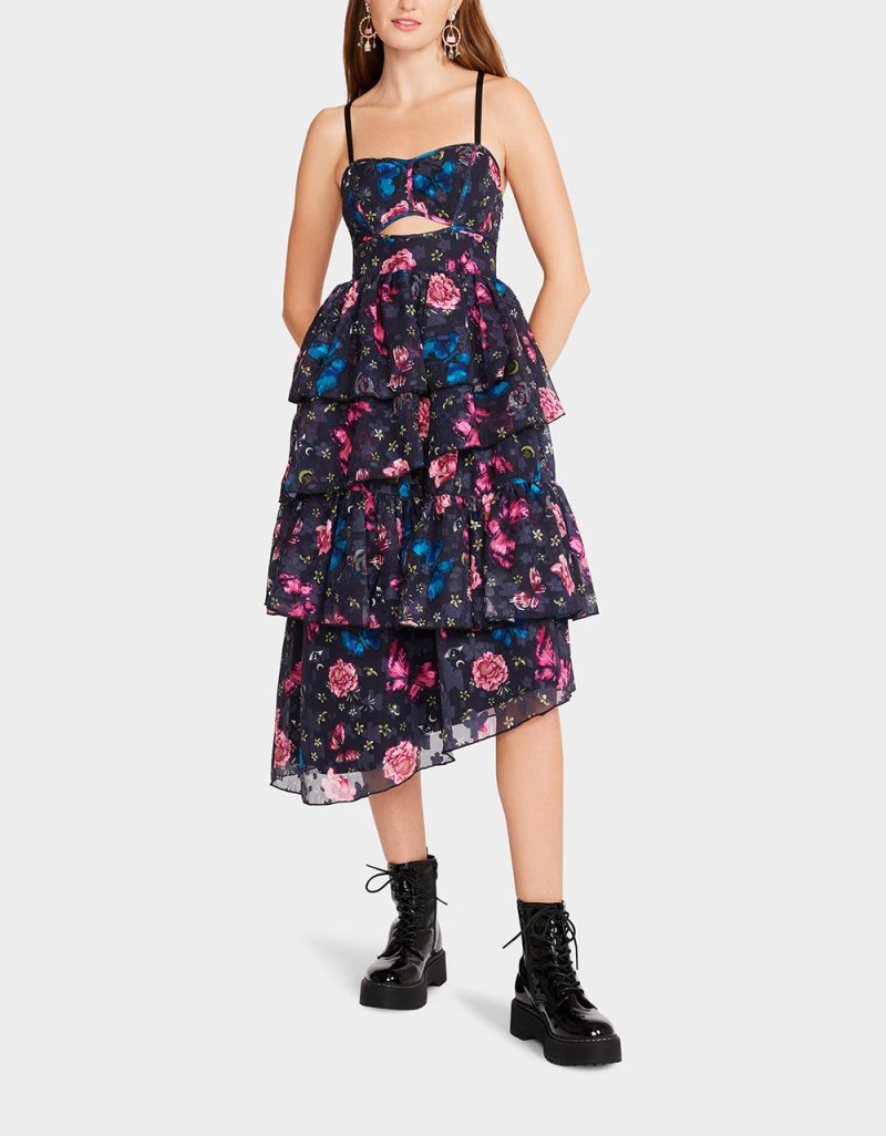 FLORA TULLE DRESS BLACK - APPAREL - Betsey Johnson