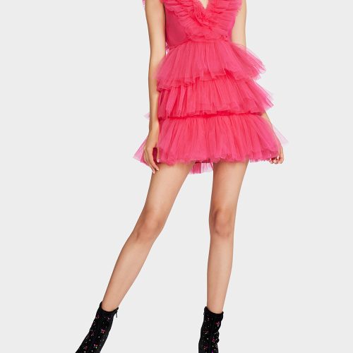 BETSEY JOHNSON APPAREL JN308986 HOT PINK 01