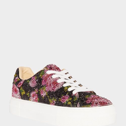 BETSEY JOHNSON FLORAL SB SIDNY BLK PINK FLORAL 1