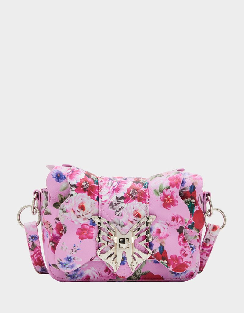 BETSEY JOHNSON HANDBAGS BJ34985A PINK FLORAL