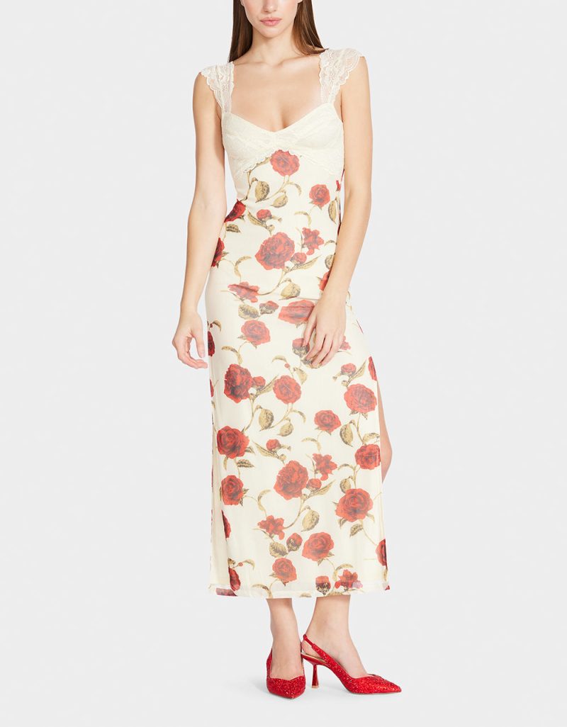 CAMILLE MAXI DRESS OFF WHITE - APPAREL - Betsey Johnson