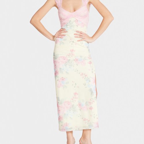 CAMILLE MAXI DRESS PINK - APPAREL - Betsey Johnson