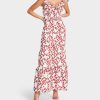 STRAWBERRY PRINT MAXI DRESS WHITE - APPAREL - Betsey Johnson