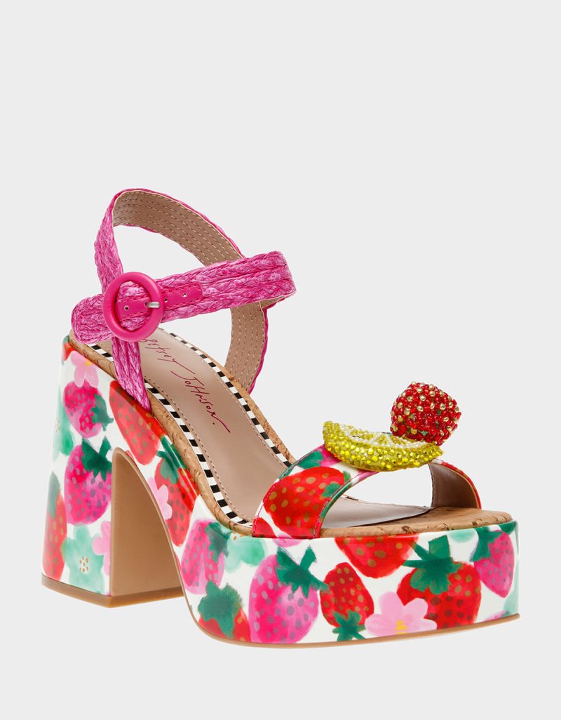 BETSEY JOHNSON SHOES CHEYNE BERRY MULTI