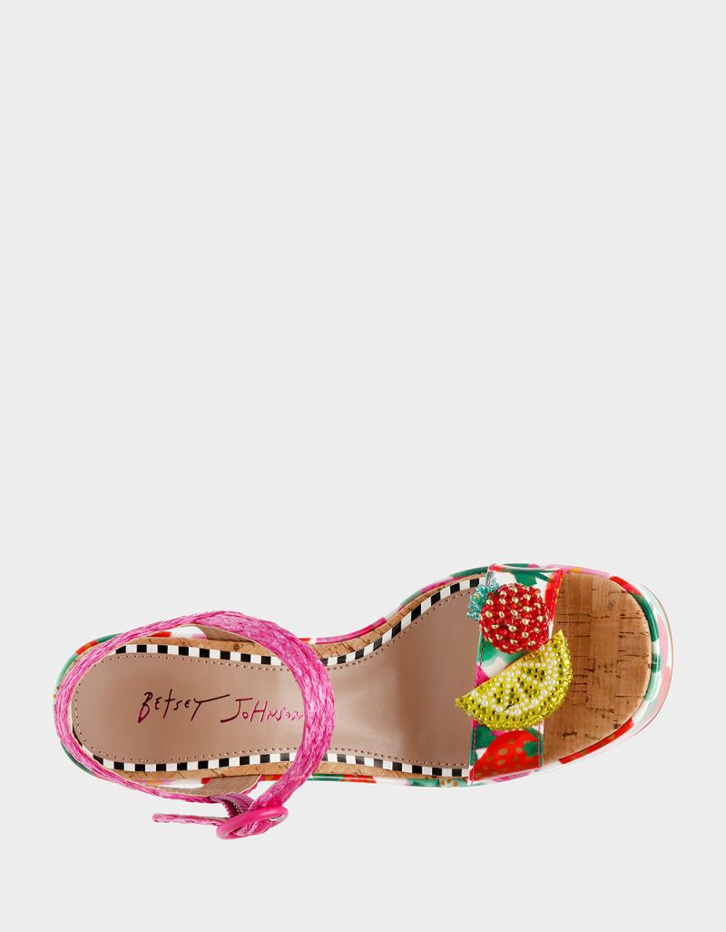 BETSEY JOHNSON SHOES CHEYNE BERRY MULTI TOP