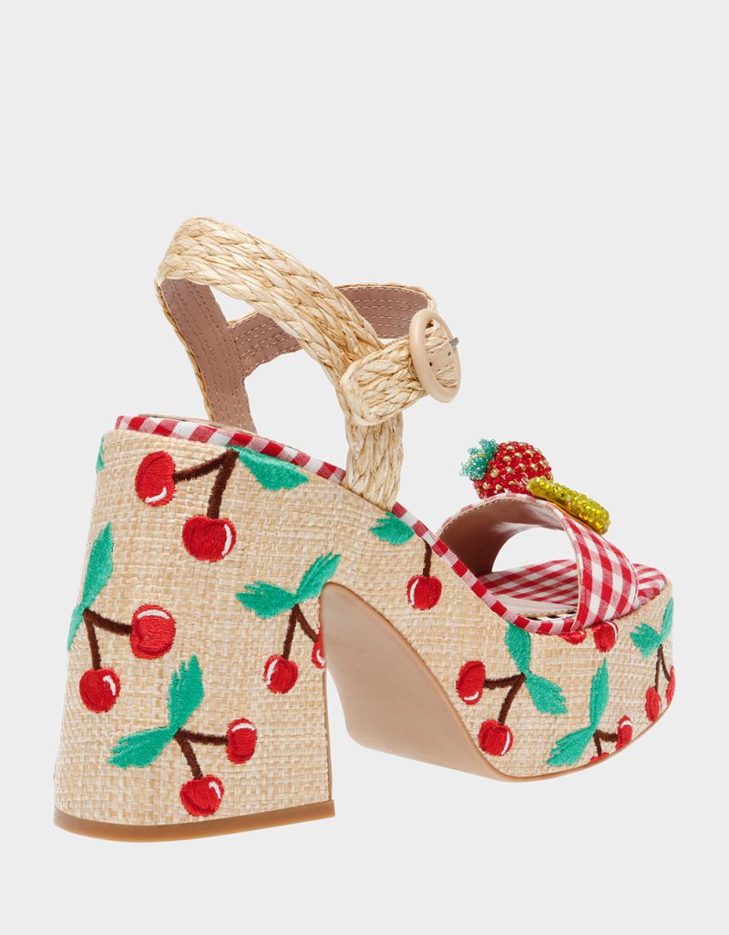 BETSEY JOHNSON SHOES CHEYNE NAT MULTI ALT1