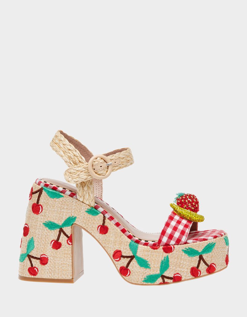 BETSEY JOHNSON SHOES CHEYNE NAT MULTI SIDE