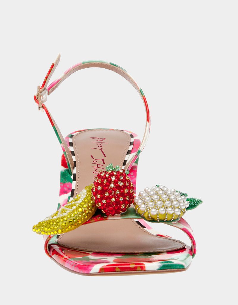 BETSEY JOHNSON SHOES COLSON BERRY MULTI FRONT