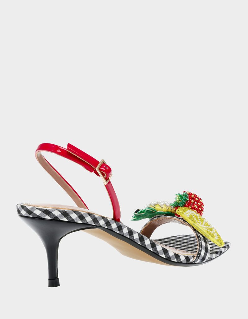 BETSEY JOHNSON SHOES COLSON BLACK MULTI ALT1