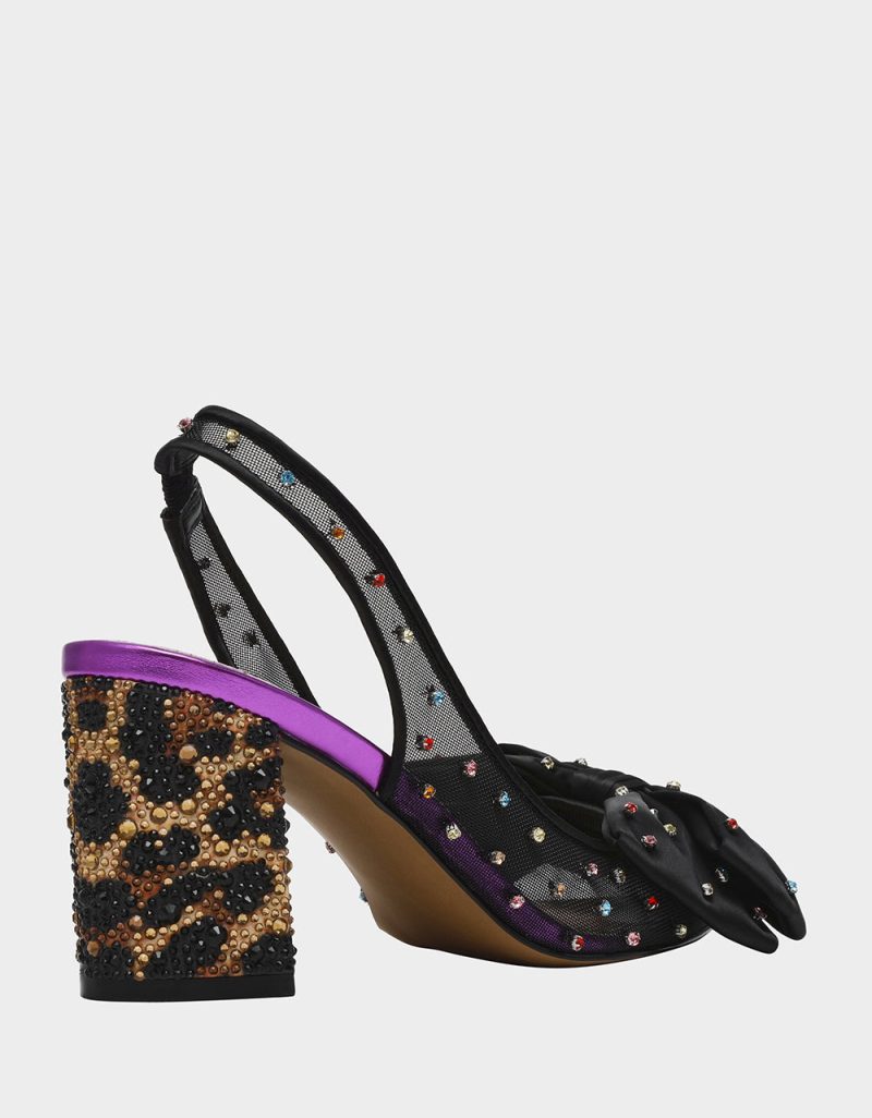 BETSEY JOHNSON SHOES DAFNEY LEOPARD MULTI ALT1