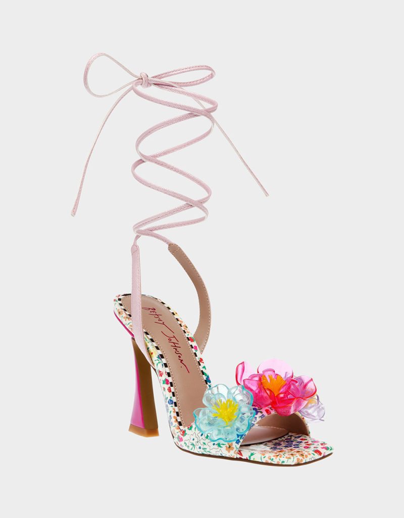 BETSEY JOHNSON SHOES DELANY PINK MULTI