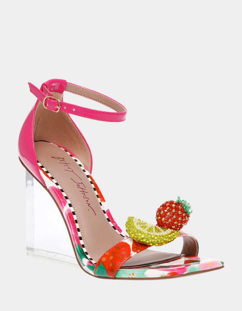 BETSEY JOHNSON SHOES HARLEN BERRY MULTI