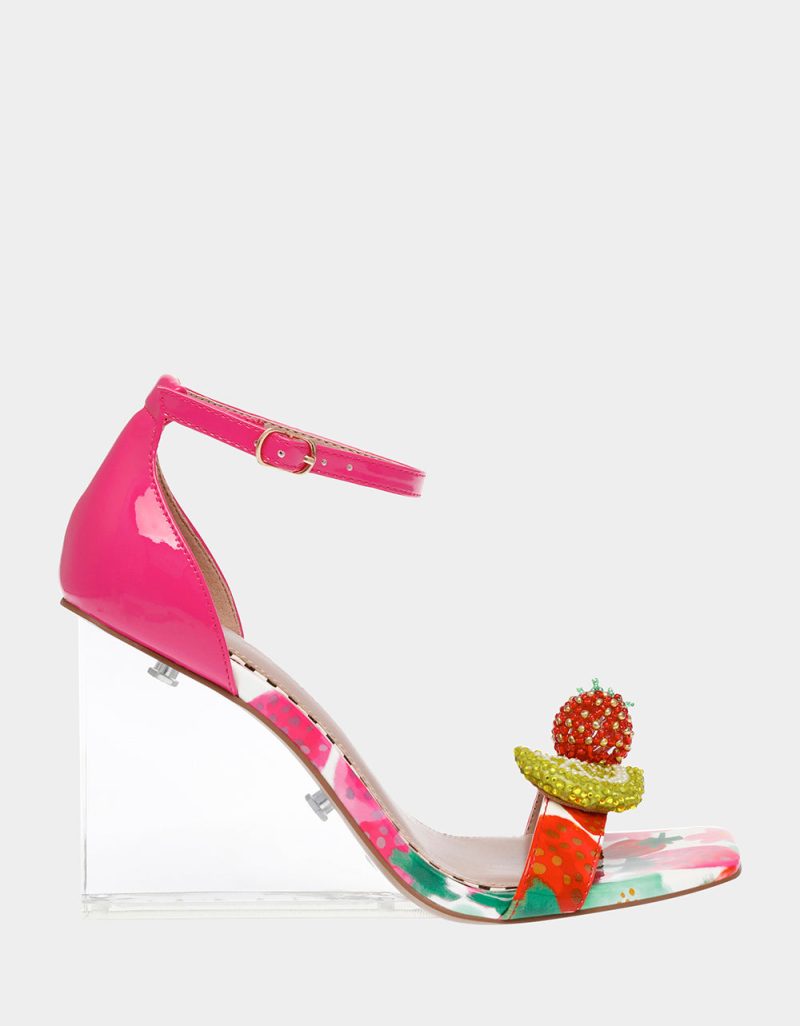 BETSEY JOHNSON SHOES HARLEN BERRY MULTI SIDE