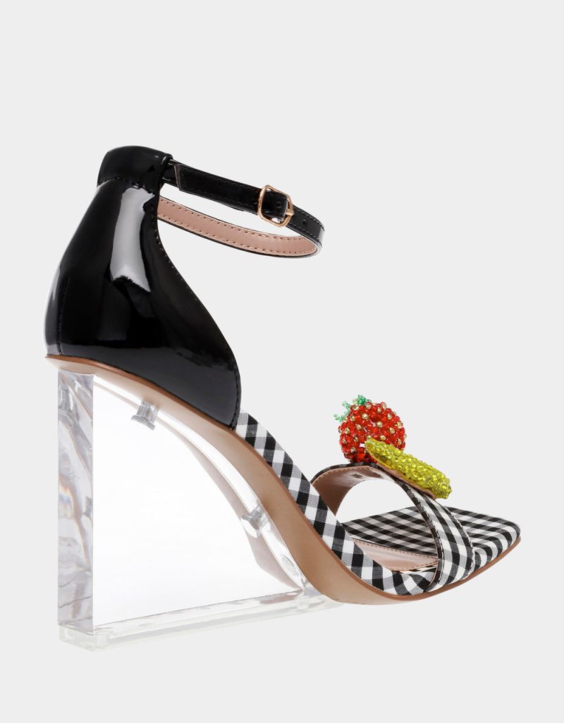 BETSEY JOHNSON SHOES HARLEN BLACK MULTI ALT1