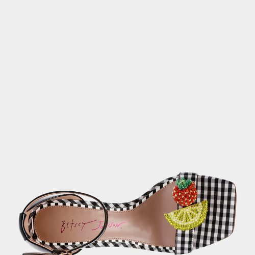 BETSEY JOHNSON SHOES HARLEN BLACK MULTI TOP