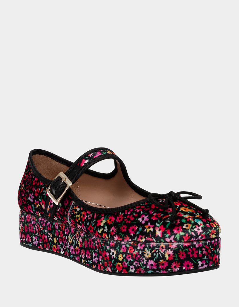 BETSEY JOHNSON SHOES HELLENA BLACK MULTI