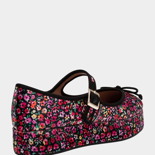 BETSEY JOHNSON SHOES HELLENA BLACK MULTI ALT1