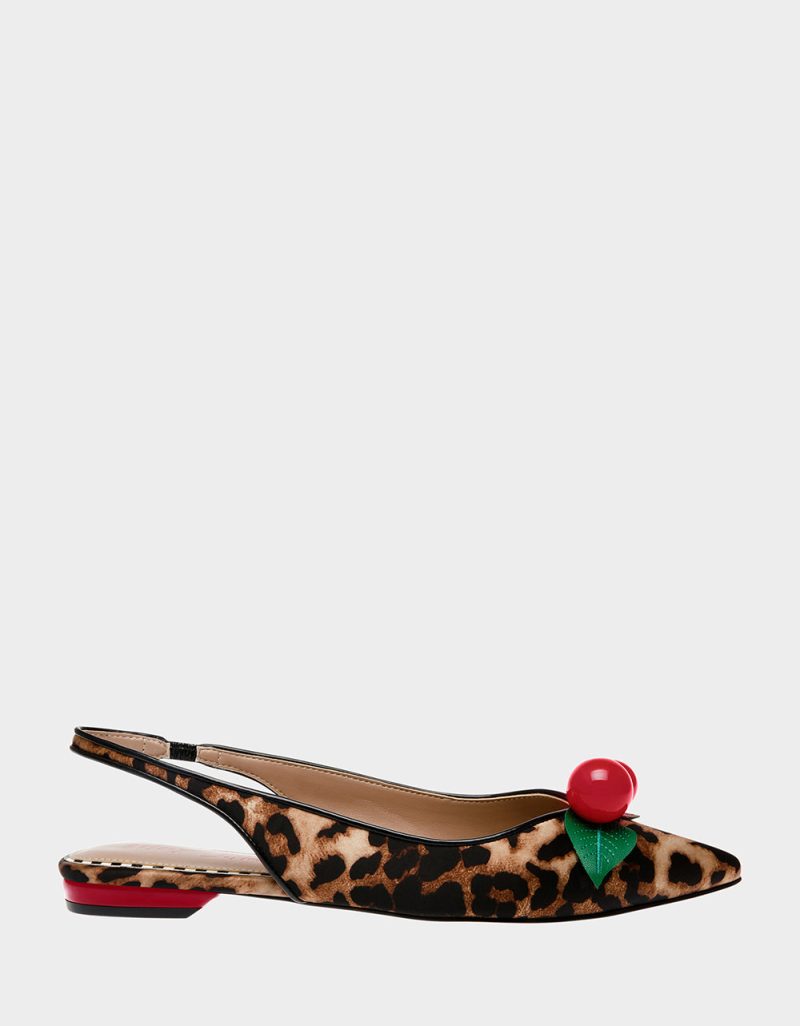 BETSEY JOHNSON SHOES JUNNIPER LEOPARD SIDE