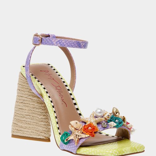 BETSEY JOHNSON SHOES KARSYN LILAC SNAKE