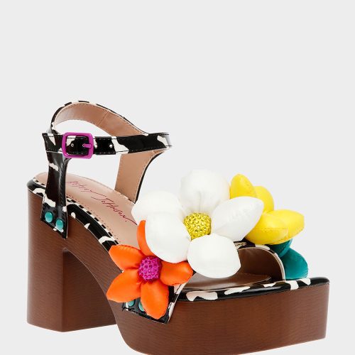 BETSEY JOHNSON SHOES KINSLEE BLACK MULTI