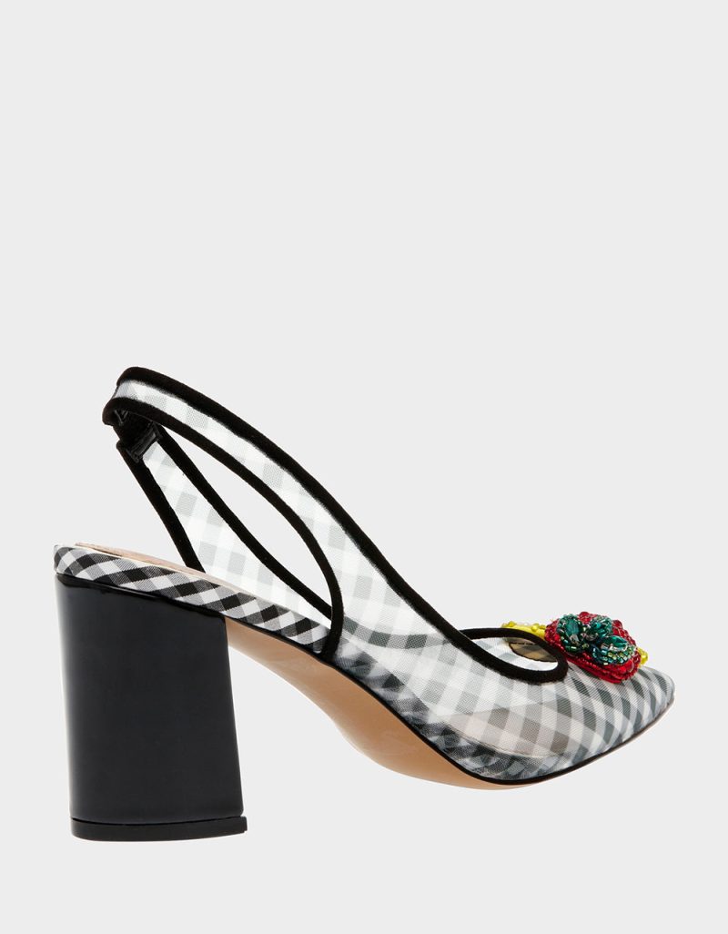 BETSEY JOHNSON SHOES LANEY BLACK MULTI ALT1