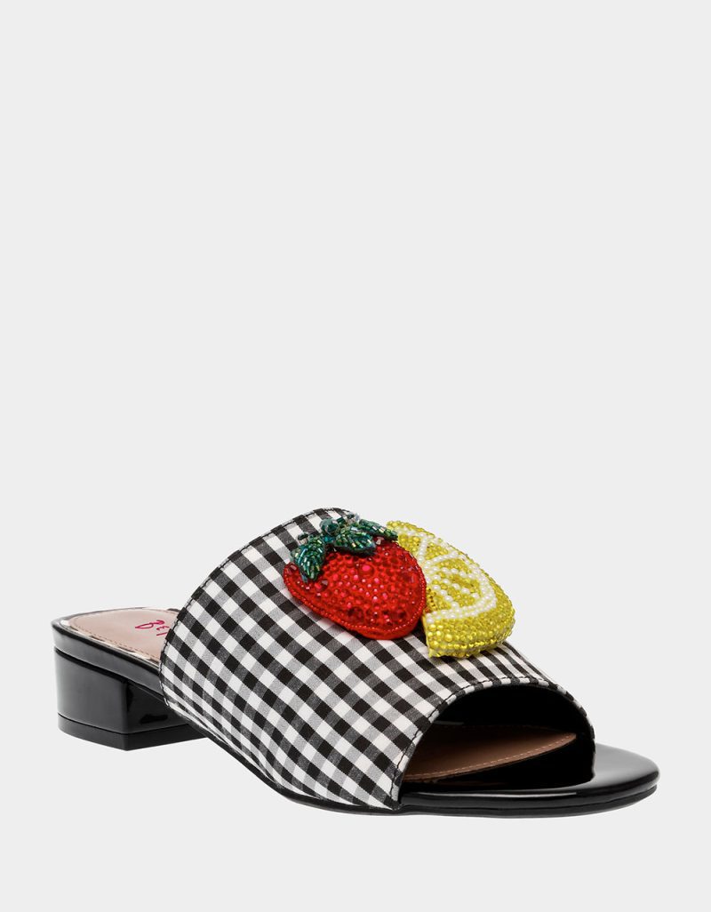 BETSEY JOHNSON SHOES LINDYY BLACK MULTI