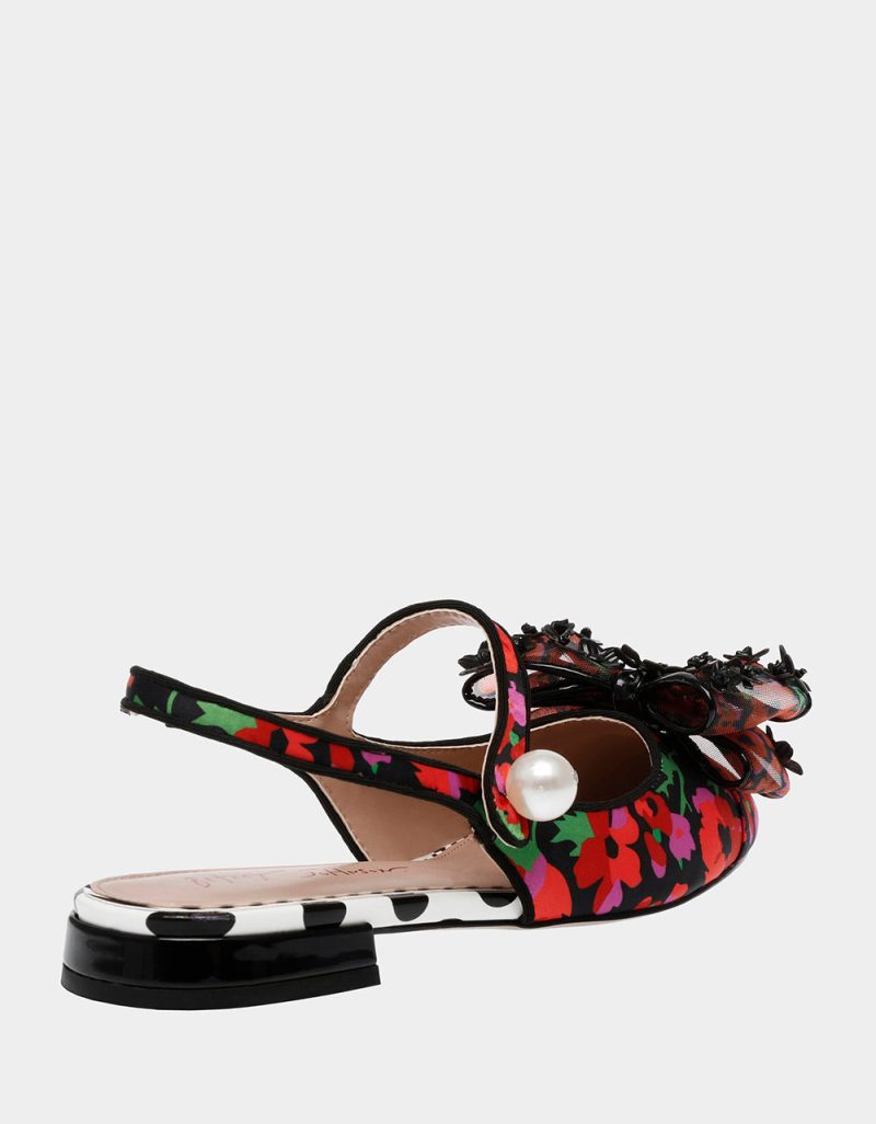 BETSEY JOHNSON SHOES LIVY BLACK POPPY ALT1