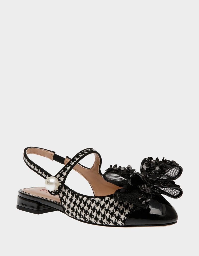 BETSEY JOHNSON SHOES LIVY HOUNDSTOOTH