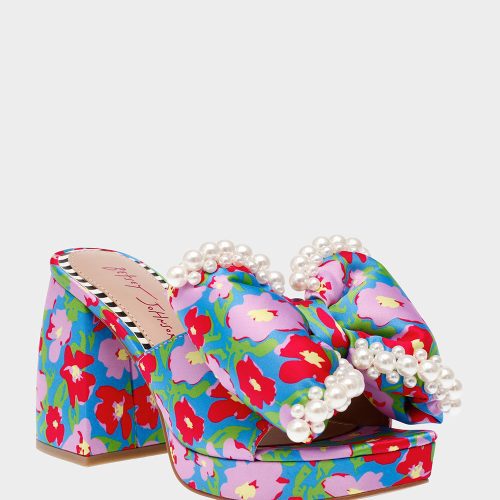 BETSEY JOHNSON SHOES MACCIE BLUE MULTI