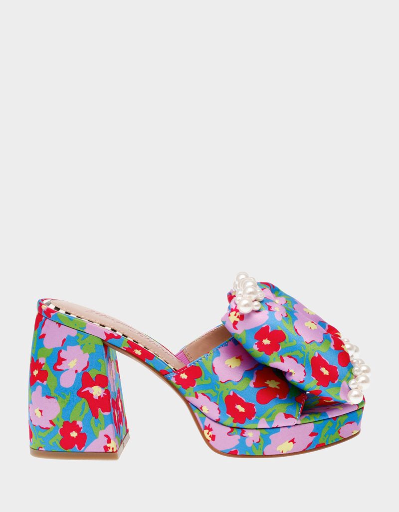 MACCIE BLUE MULTI - SHOES - Betsey Johnson