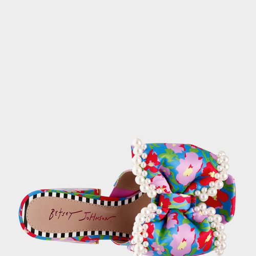 BETSEY JOHNSON SHOES MACCIE BLUE MULTI TOP