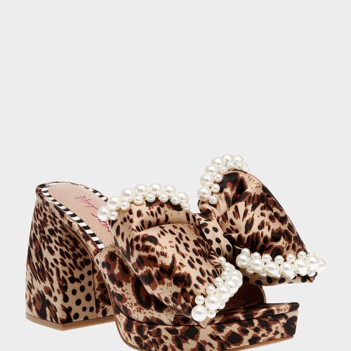 BETSEY JOHNSON SHOES MACCIE LEOPARD