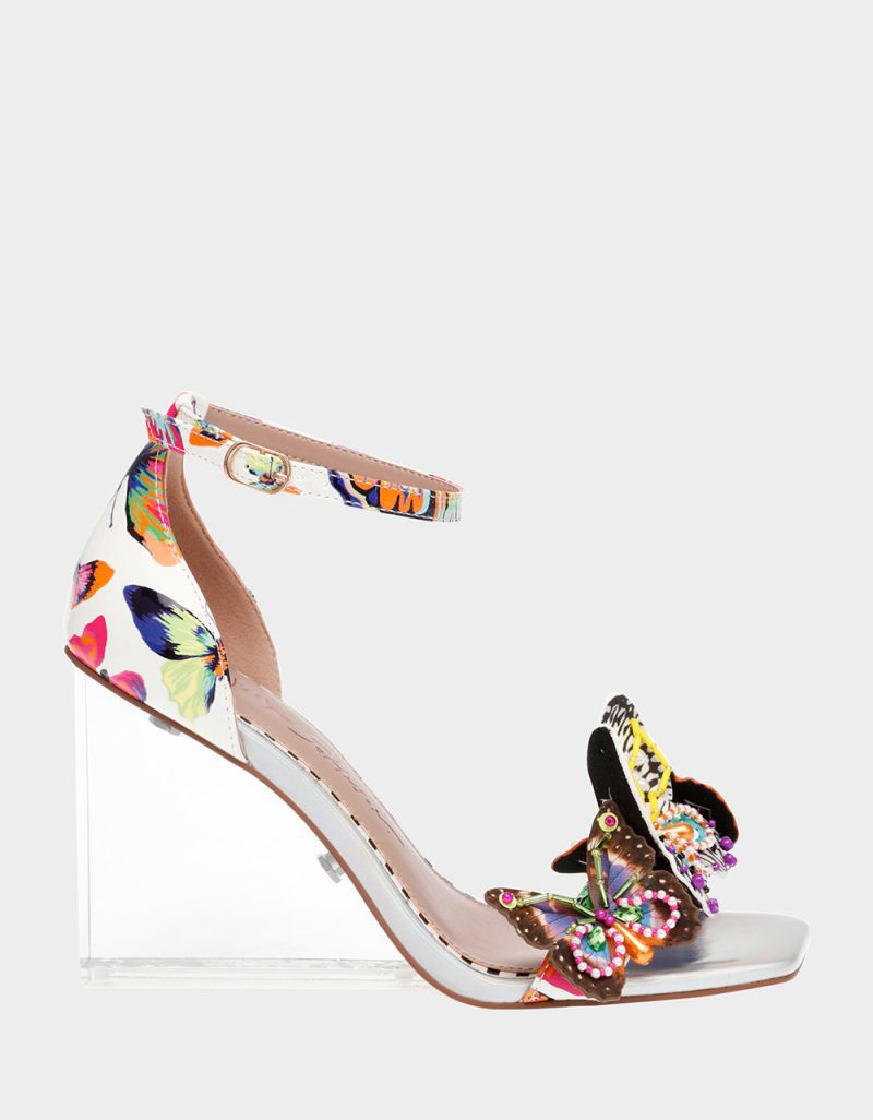 MARLOE WHITE BUTTERFLY - SHOES - Betsey Johnson