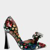 NOBBLE-P BLACK DITSY FLORAL - SHOES - Betsey Johnson