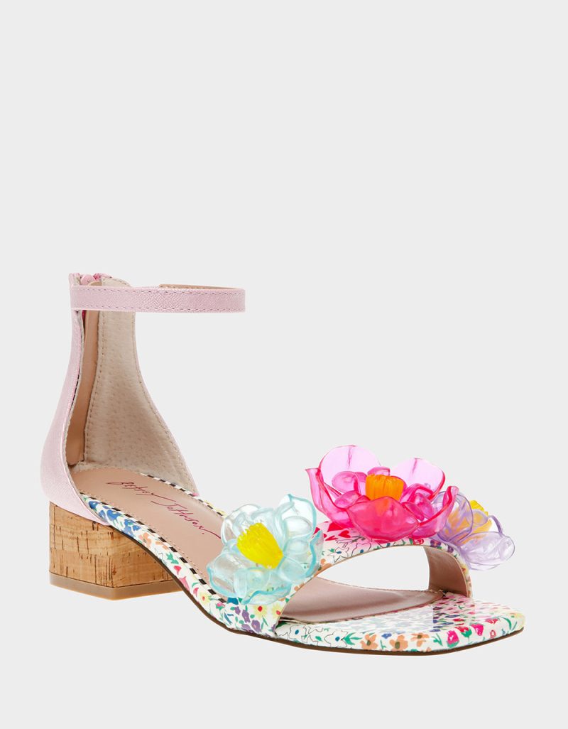 BETSEY JOHNSON SHOES OAKLEE PINK MULTI PINK