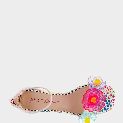 BETSEY JOHNSON SHOES OAKLEE PINK MULTI TOP