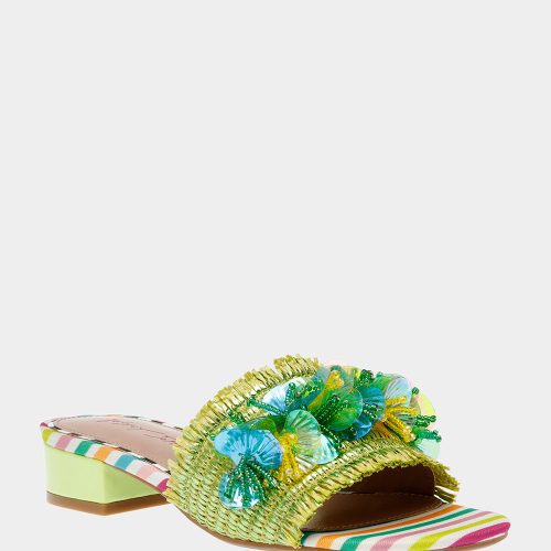 BETSEY JOHNSON SHOES PEYTEN GREEN MULTI