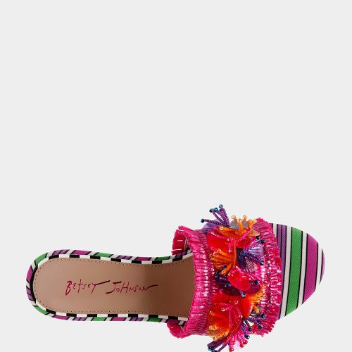 BETSEY JOHNSON SHOES PEYTEN PINK MULTI TOP