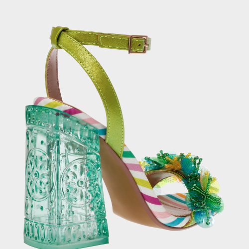 BETSEY JOHNSON SHOES QUINTA GREEN MULTI ALT1