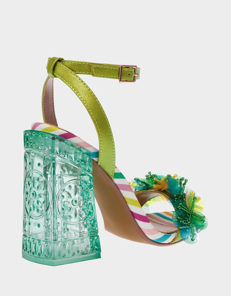 BETSEY JOHNSON SHOES QUINTA GREEN MULTI ALT1