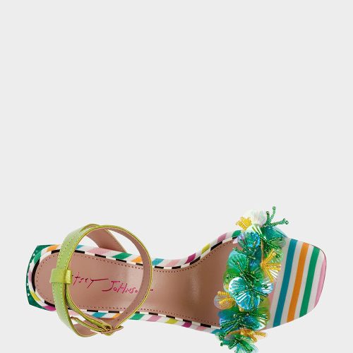 BETSEY JOHNSON SHOES QUINTA GREEN MULTI TOP