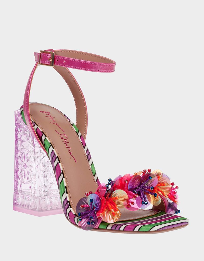 BETSEY JOHNSON SHOES QUINTA PINK MULTI