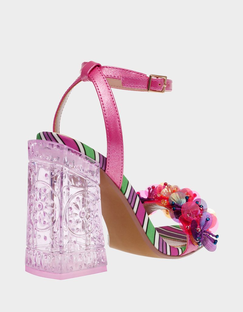 BETSEY JOHNSON SHOES QUINTA PINK MULTI ALT1